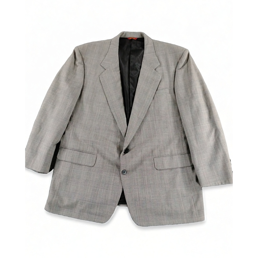 Corbin Ltd Plaid Sport Coat Blazer Mens USA Tailored Dark Academia Preppy Fit
